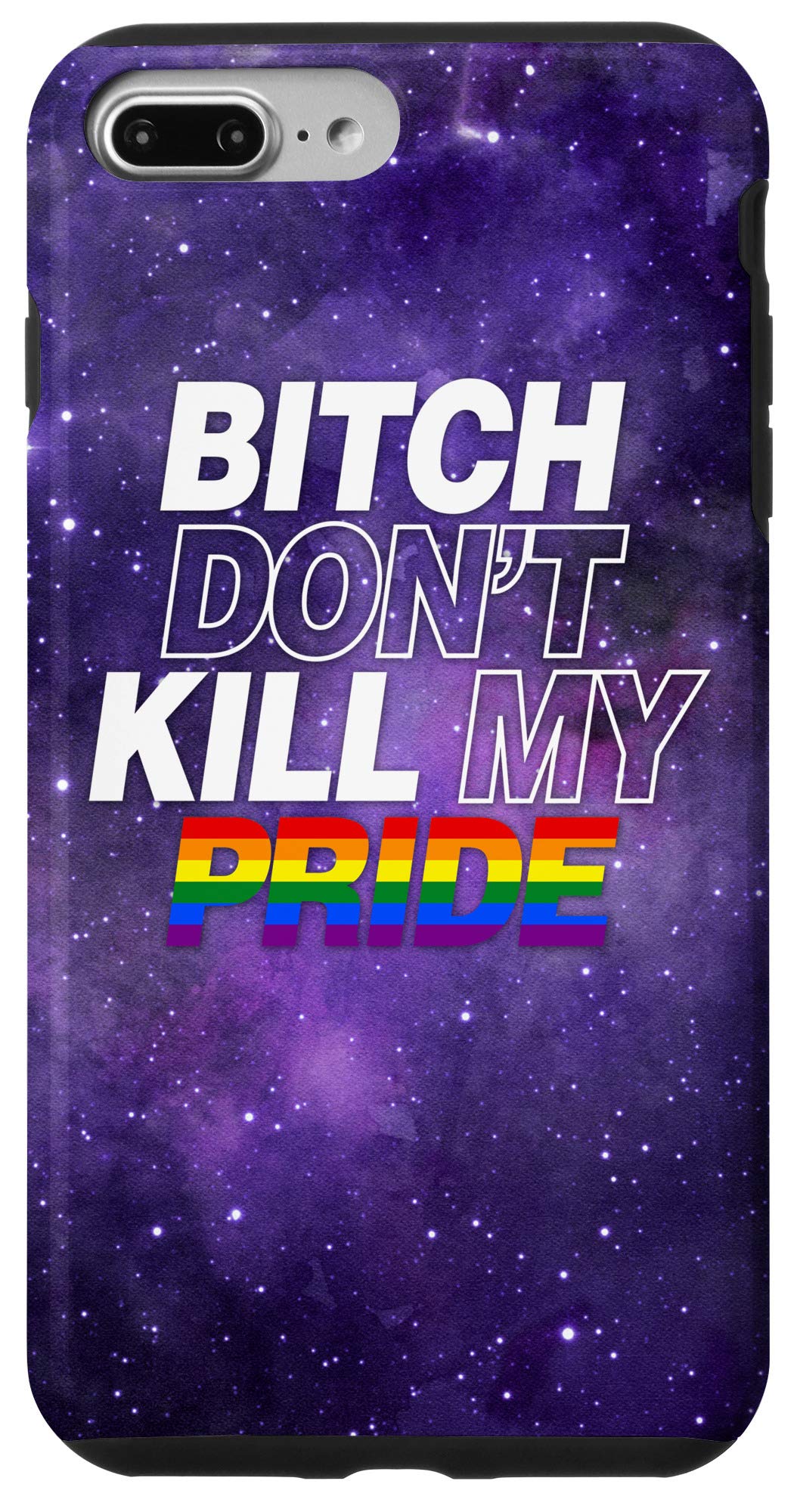 iPhone 7 Plus/8 Plus Protective Phone Case - Rainbow LGBT Pride Design for Teens & Adults | Durable Cover for Everyday Use & Pride Events