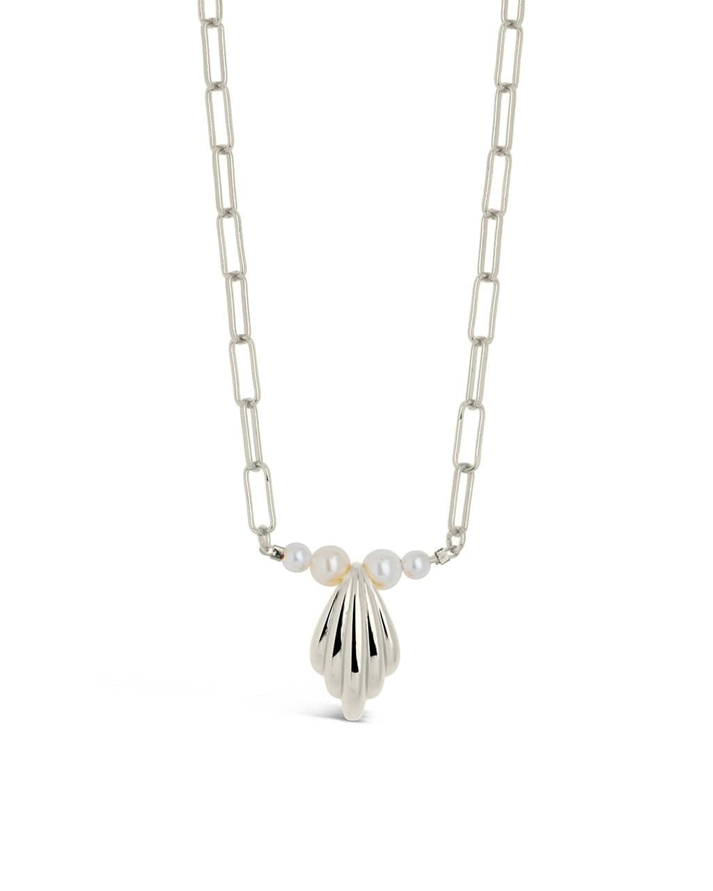 Elegant Chérie Pearl Shell Pendant Necklace for Women - Perfect for Weddings, Parties & Special Occasions