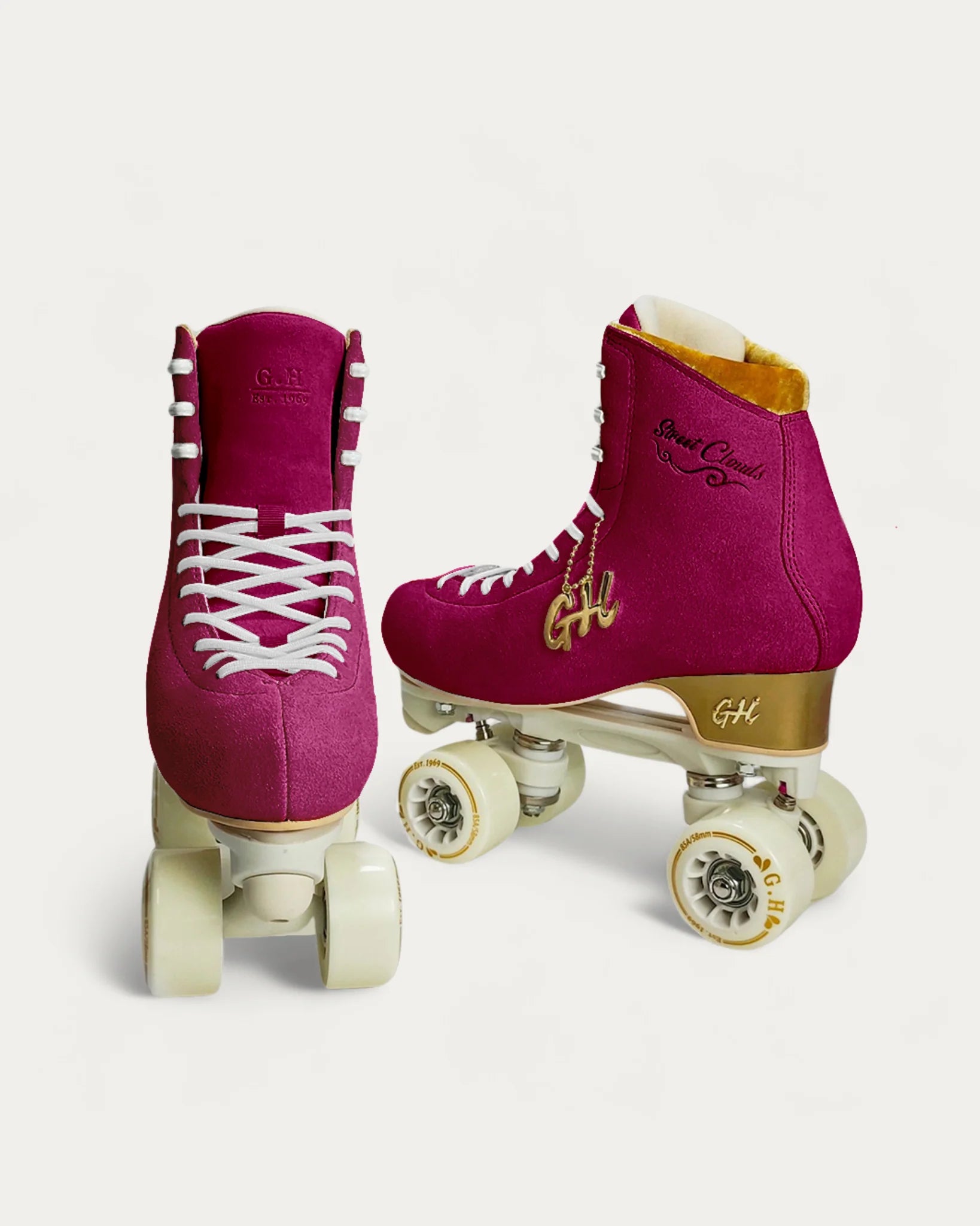 GH Street Clouds Quad Roller Skates for Women & Men - Adjustable Outdoor/Indoor Roller Skates with Light-Up Wheels - Perfect for Rink, Park, Street Skating & Fitness
