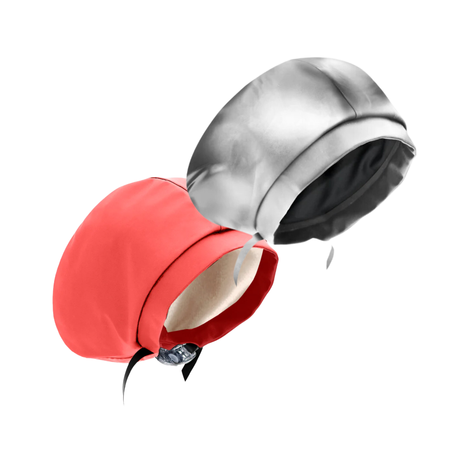 Hairbrella Satin Lined Waterproof Swim Cap - Adjustable Silicone Swimming Cap for Women & Men (2 Pack) - Perfect for Pool, Beach & Water Aerobics