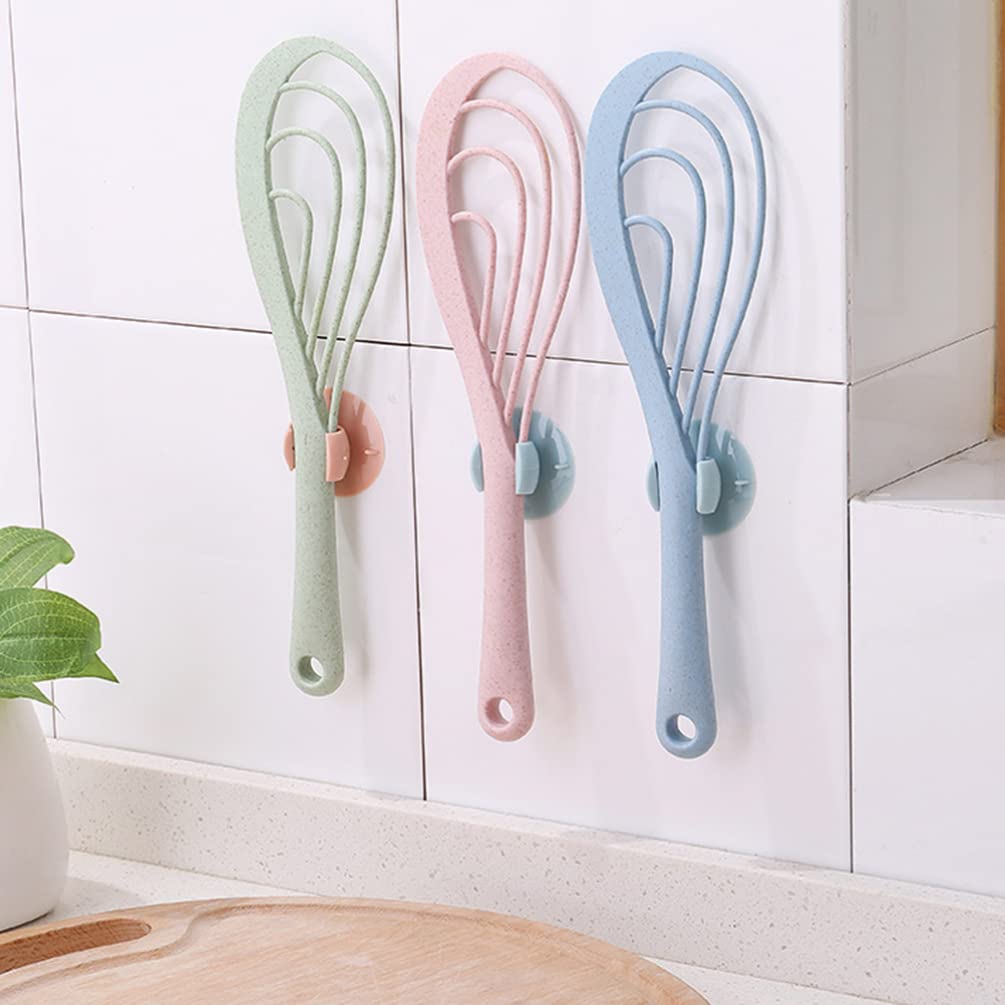 Hemoton 8-Piece Rice Paddle Holder Set with Suction Cups - Rice Scoop Stand, Sushi Spatula Rack & Kitchen Utensil Organizer for Rice Cooker, Potato Masher & Cooking Tools - Perfect for Asian Cuisine & Meal Prep