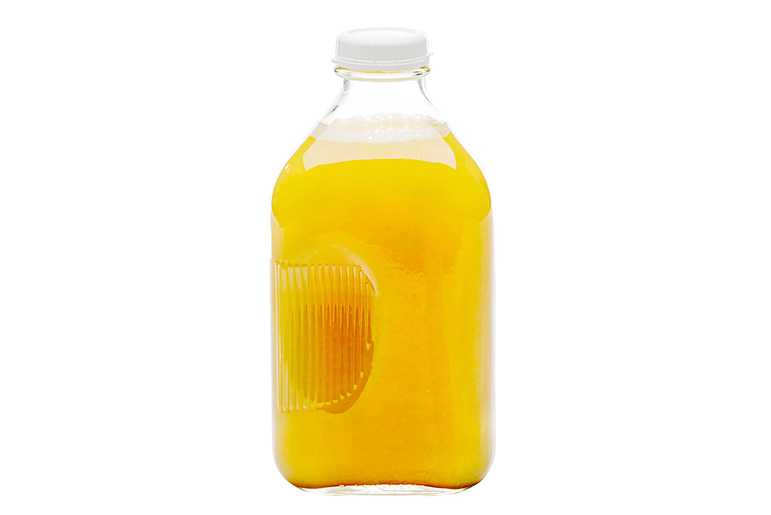 Jartastix 64oz Glass Milk Jugs with Lids (1 Pack) - Food Grade Glass Bottles for Milk, Juice, Sauce & Jam - Dishwasher Safe & BPA Free - Perfect for Home, Kitchen, Restaurant & Meal Prep (64oz // 1 Pack)