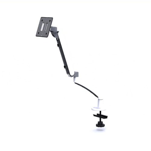 Cotytech Slim Monitor Desk Mount Spring Arm with 2-in-1 Base - Adjustable Computer Screen Stand for Home Office & Gaming Setup