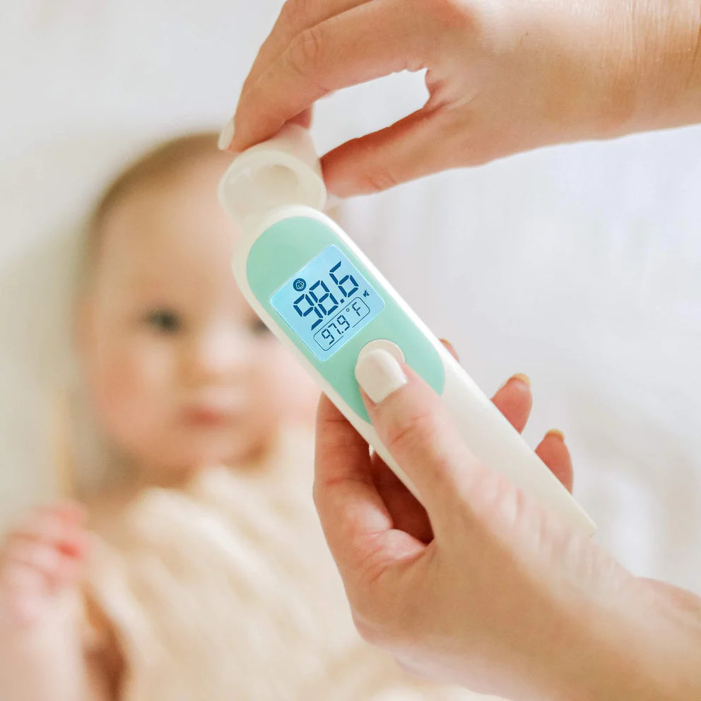 3-in-1 Digital Infrared Thermometer for Ear, Forehead & Touchless Temperature Measurement - Accurate Fast Reading for Babies, Adults & Home Use