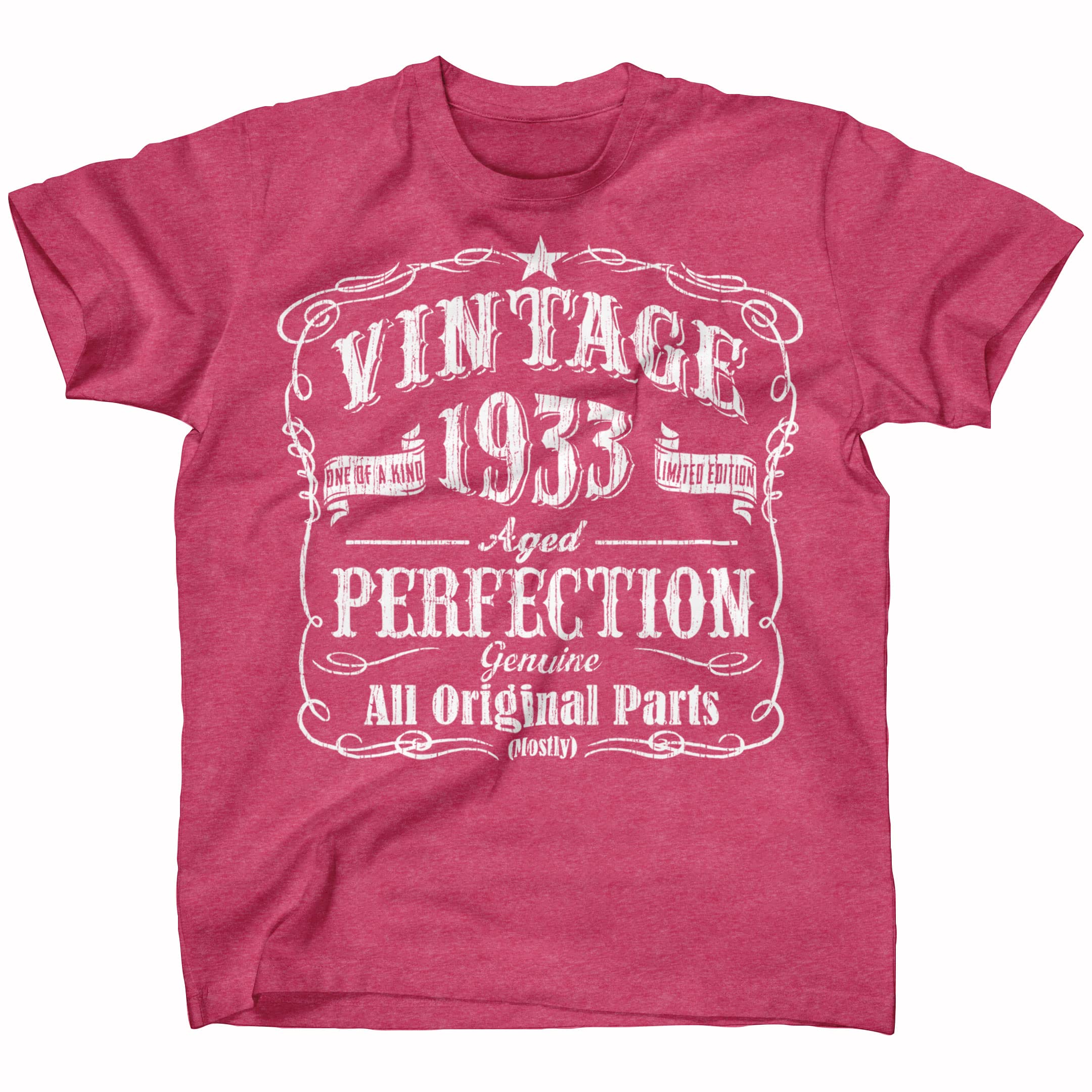 Vintage 1930s Retro T-Shirts for Men - 90 Year Old Style Cotton Tees - Perfect for Costume Parties, Historical Reenactments & Vintage Fashion Lovers