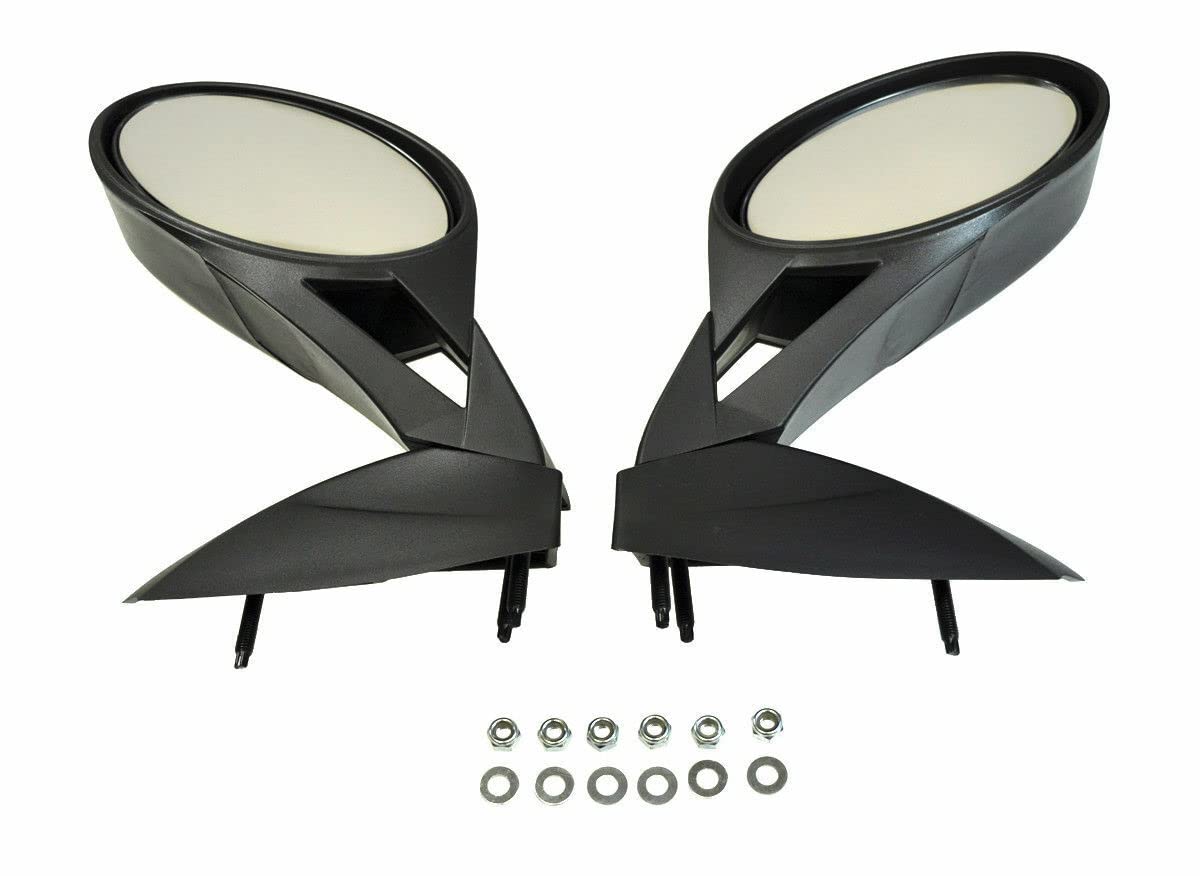 SPI Snowmobile Mirrors Compatible with Polaris Edge Chassis Models - OEM #2873751 Replacement - Perfect for Winter Trail Riding & Off-Road Adventures