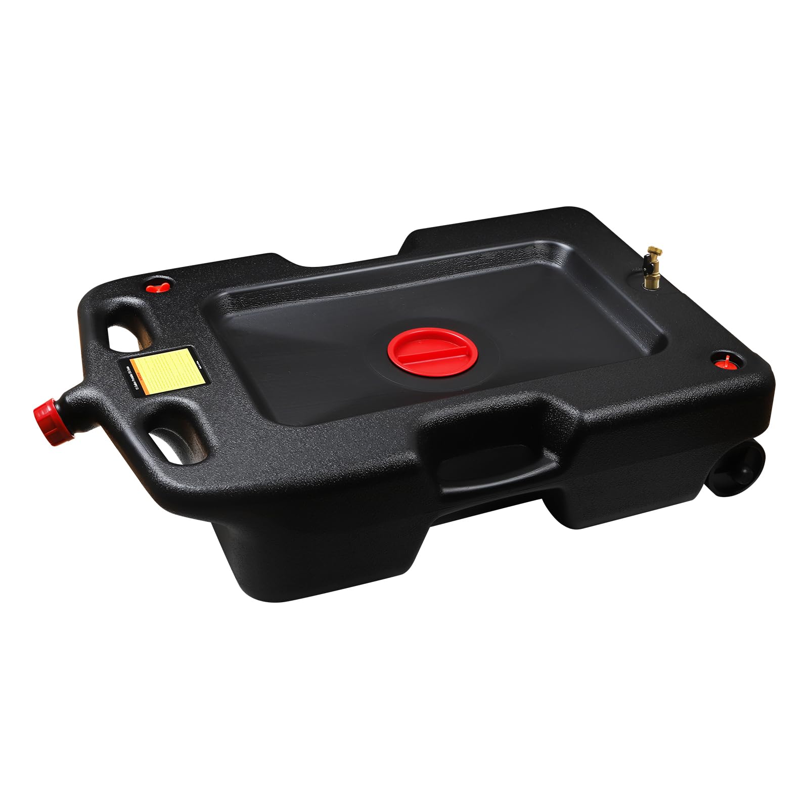 **Aain AA075 15 Gallon Oil Drain Pan - 58 Quart Large Opening with Seal Cap for Easy Access & Leak-Free, Screw Vent for Smooth Oil Pouring - Heavy-Duty Oil Change Pan for Cars, Trucks & Motorcycles - Perfect for DIY Auto Maintenance & Garage Use**