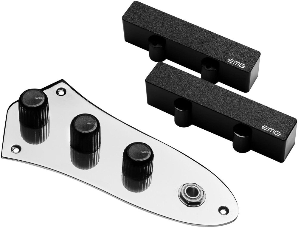 EMG JX Active Bass Guitar Pickup Set - Pre-Wired for Easy Installation - Perfect for Jazz, Rock & Metal Bass Players