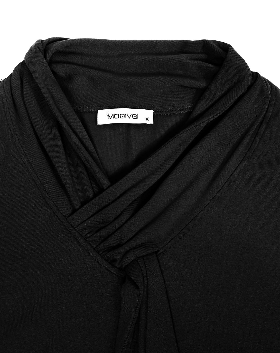 MOQIVGI Women's Long Sleeve Cowl Neck Blouse - Elegant Dressy & Casual Tops for Work, Date Night & Everyday Wear