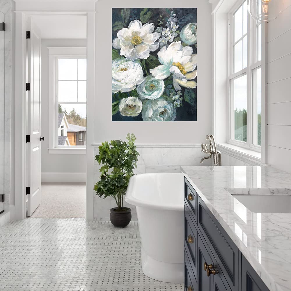 Nocturnal Radiance Fine Art Canvas Wall Decor by Artist Nan - 42x56 Inches Ready to Hang - Perfect for Living Room, Bedroom, Office & More - Elegant Home & Commercial Space Decoration
