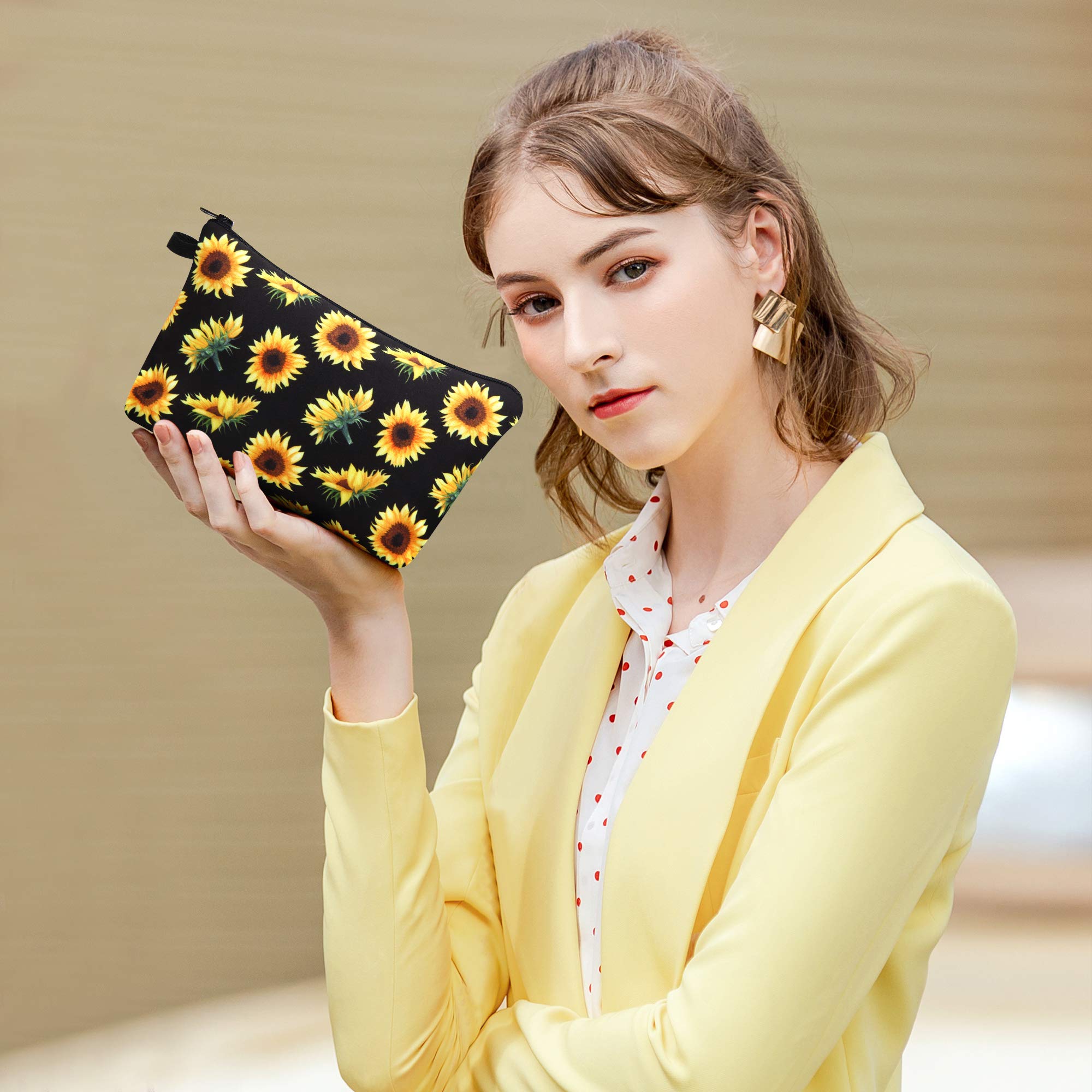 SELLYFELLY Women's Waterproof Cosmetic Bag - Travel Makeup Pouch & Toiletry Organizer for Purse | Portable Beauty Accessories Case | Perfect for Travel, Gym & Daily Use