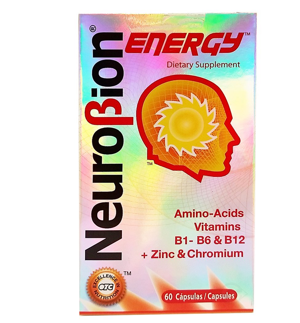 Neurobion Energy Amino Acids Supplement - 180 Tablets (3 Packs of 60) for Enhanced Stamina & Mental Focus - Supports Active Lifestyle, Workout Recovery & Daily Energy Boost