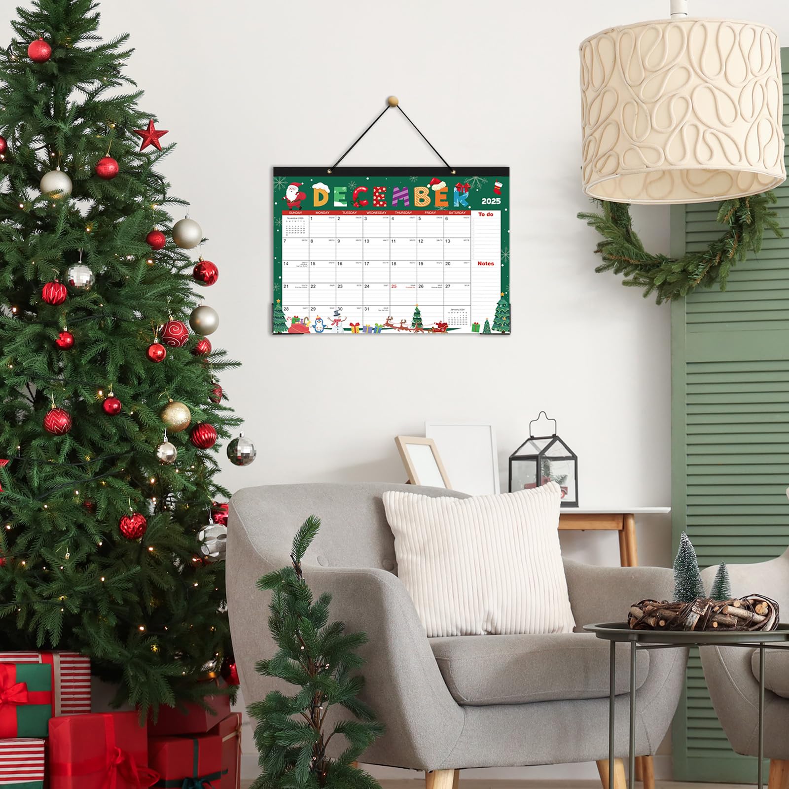 2025-2026 18-Month Desk Calendar | July 2025 - December 2026 | 17