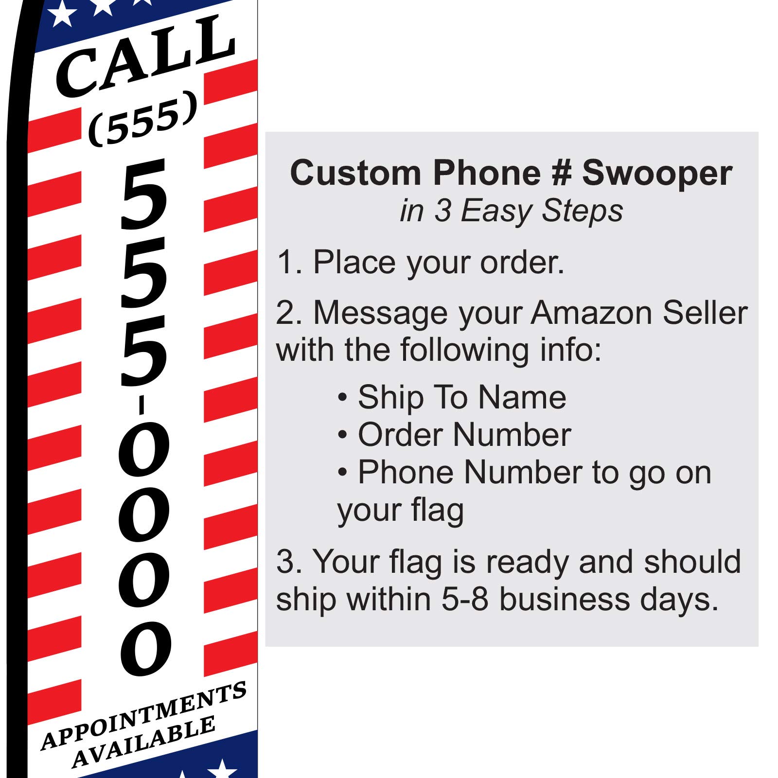 Complete Tax Flag Sets Bundle - Fast Income Tax Refund + Custom Phone Number | Perfect for Tax Season, Small Business & Personal Finance Organization