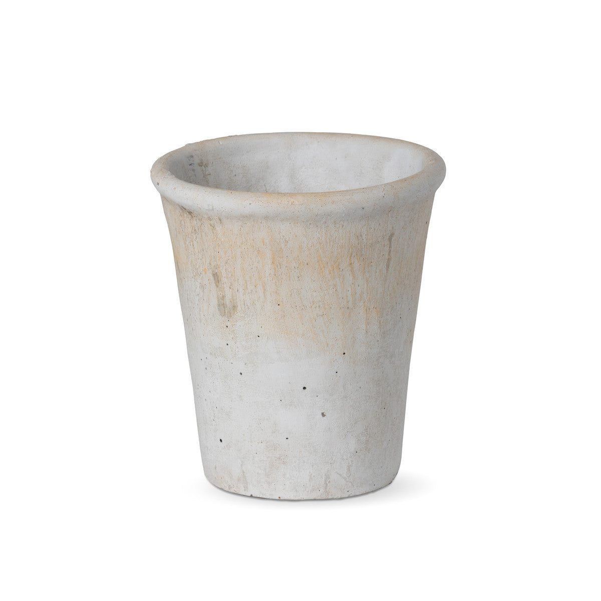 Distressed Concrete Medium Pot - 8 Inch Indoor/Outdoor Plant Planter for Succulents, Herbs & Flowers | Modern Farmhouse & Boho Home Decor