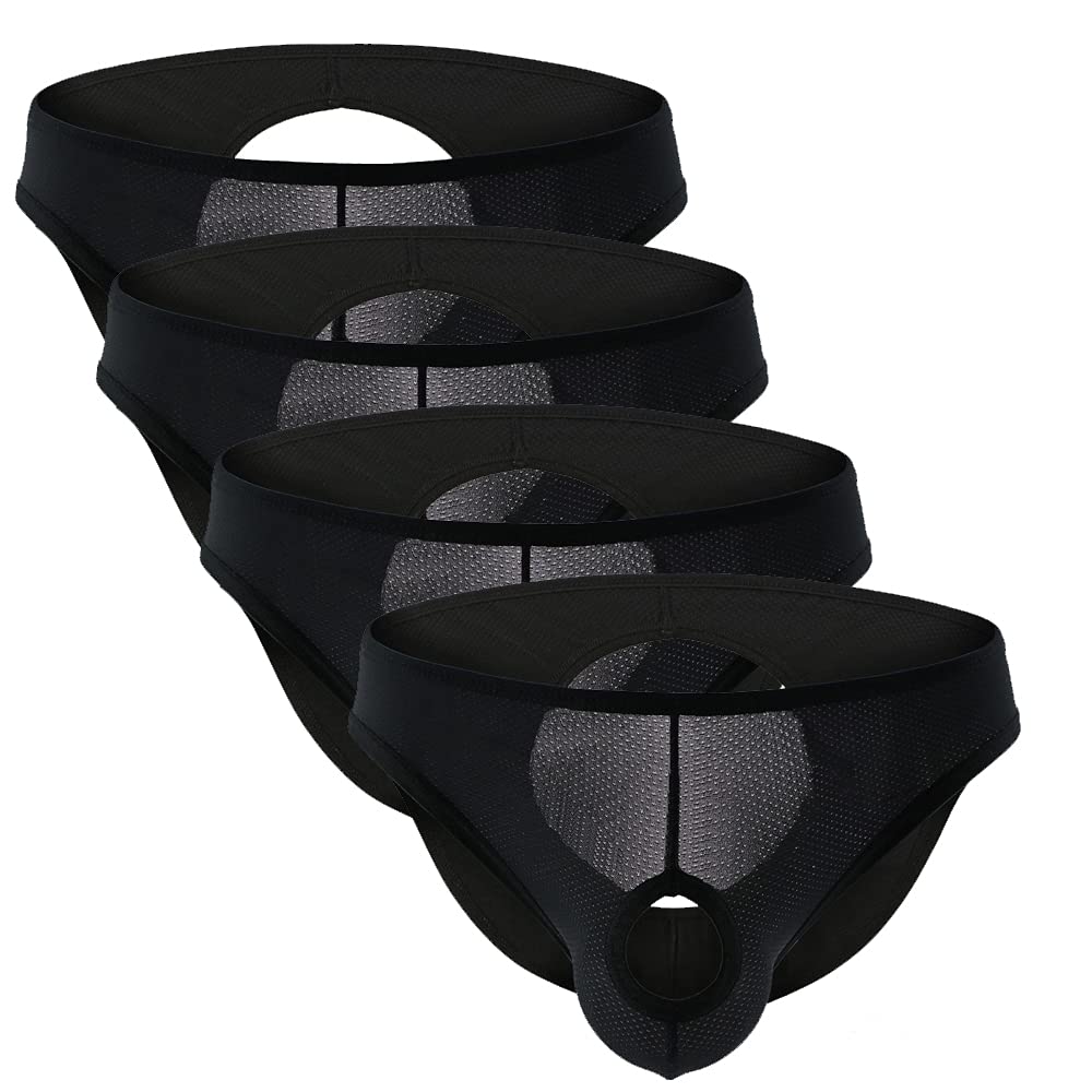 Sexy Men's Mesh Underwear Briefs - Breathable & Comfortable for Daily Wear, Workout, and Lounge