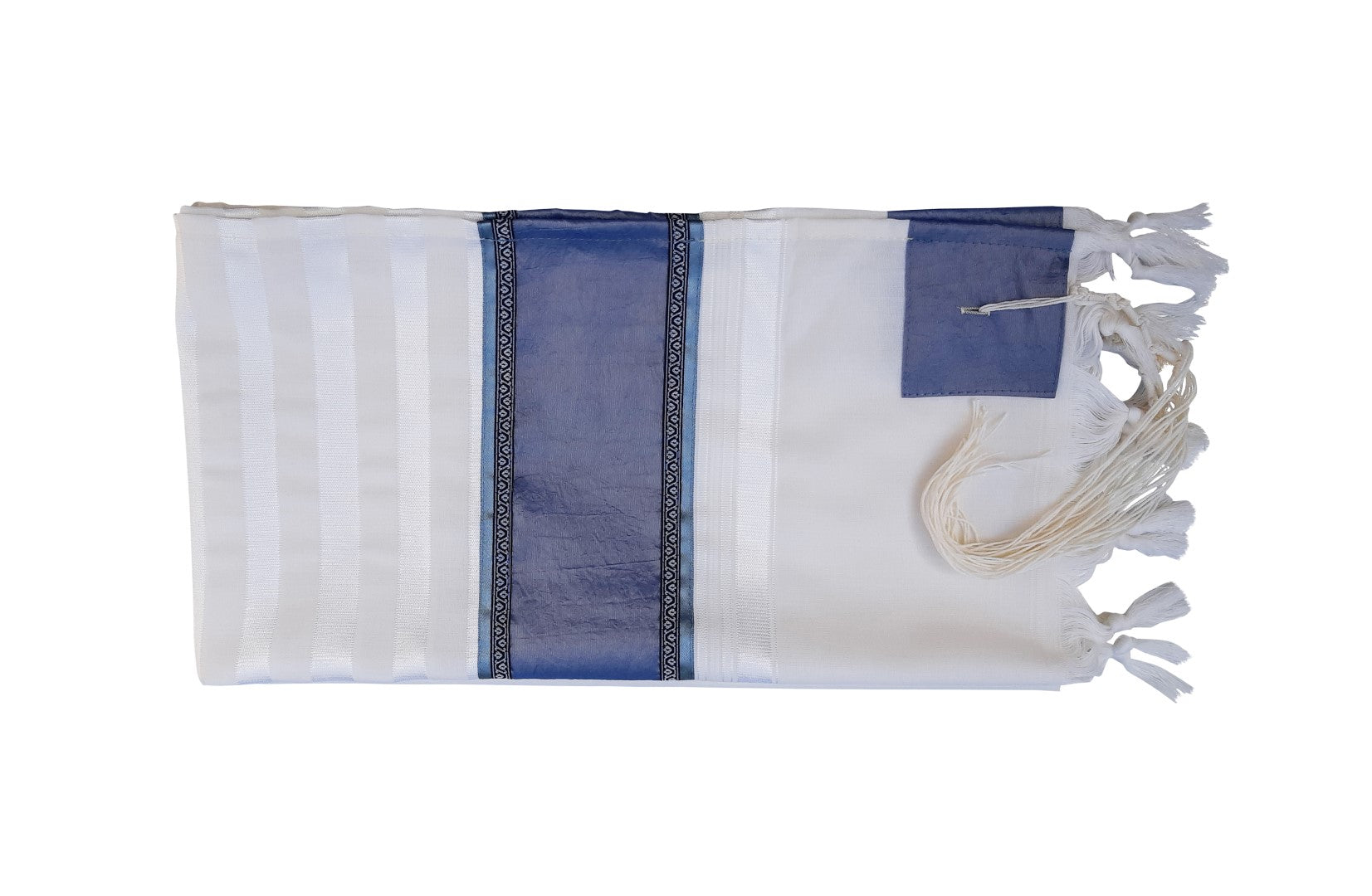 Modern Smoked Blue Embroidered Bar Mitzvah Tallit - Elegant Jewish Prayer Shawl for Men & Boys - Perfect for Synagogue Services, Coming of Age Ceremonies & Religious Celebrations