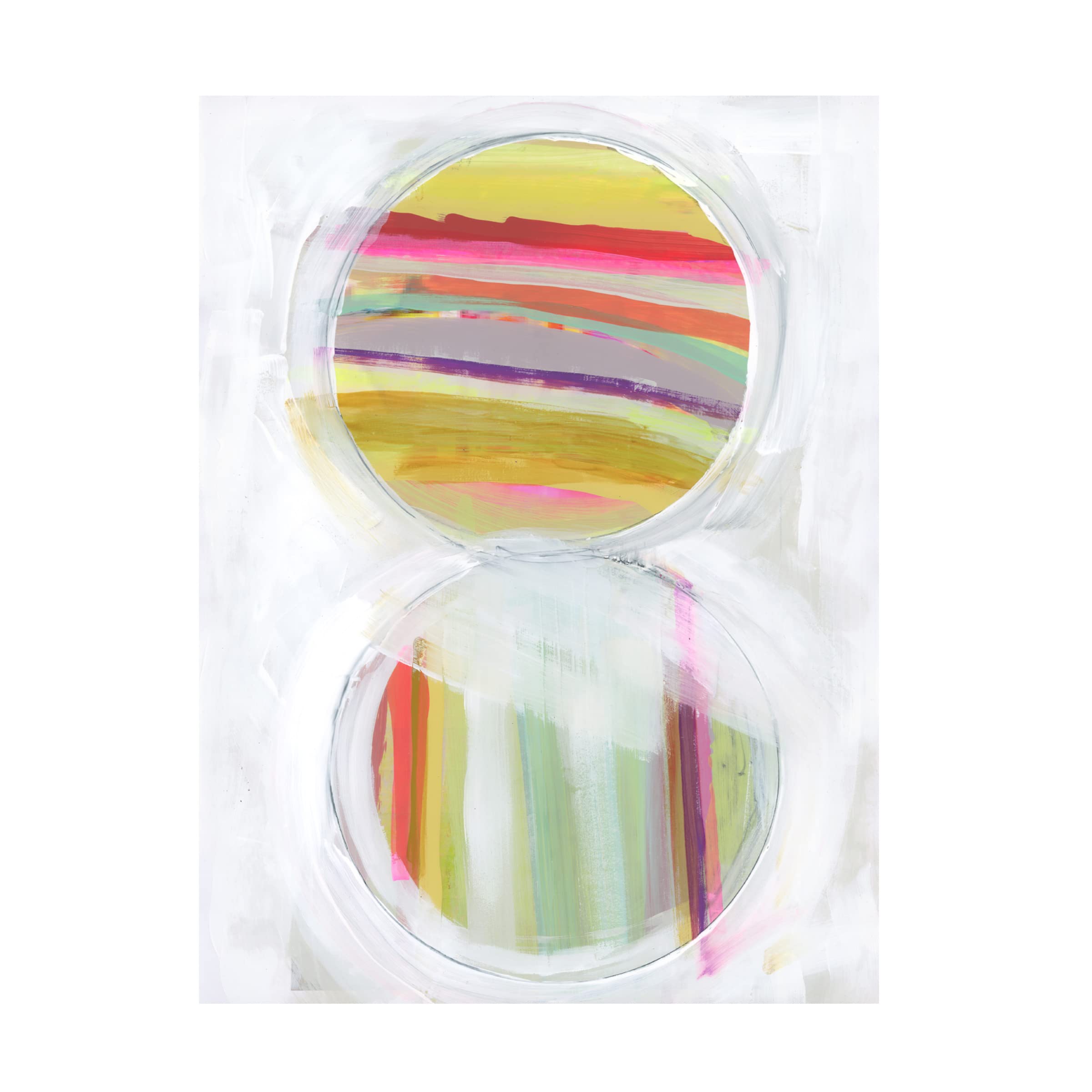 Bellissimo Art 'Art in Whites VIII' Premium Canvas Wall Art - 35x47 Inches - Modern Home & Office Decor - Perfect for Living Room, Bedroom, or Gallery Display