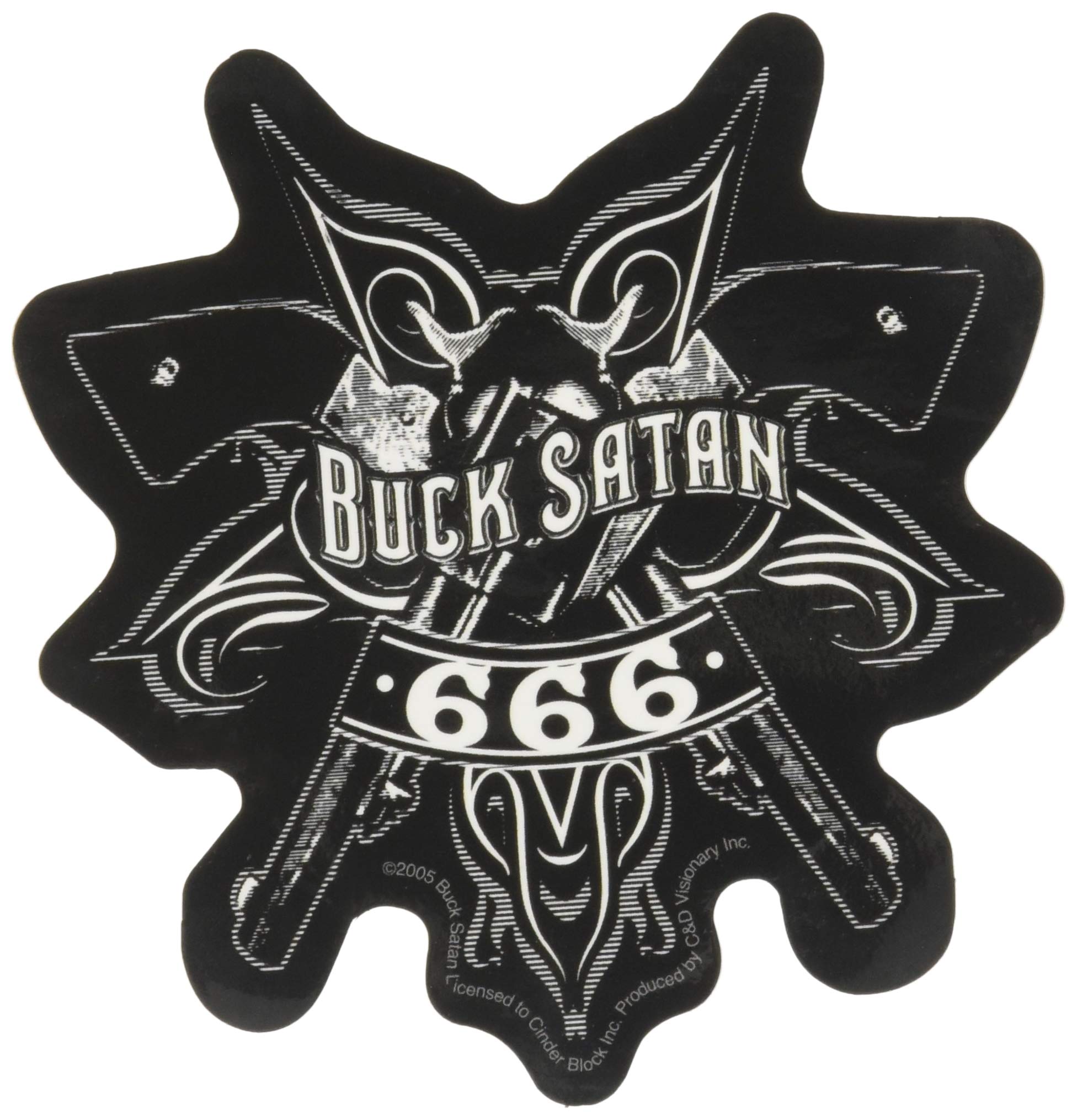 Ministry - Guns 666 - Die Cut Vinyl Sticker Decal for Laptops, Cars, Motorcycles & DIY Projects - Rock Band Merchandise & Music Fan Gift
