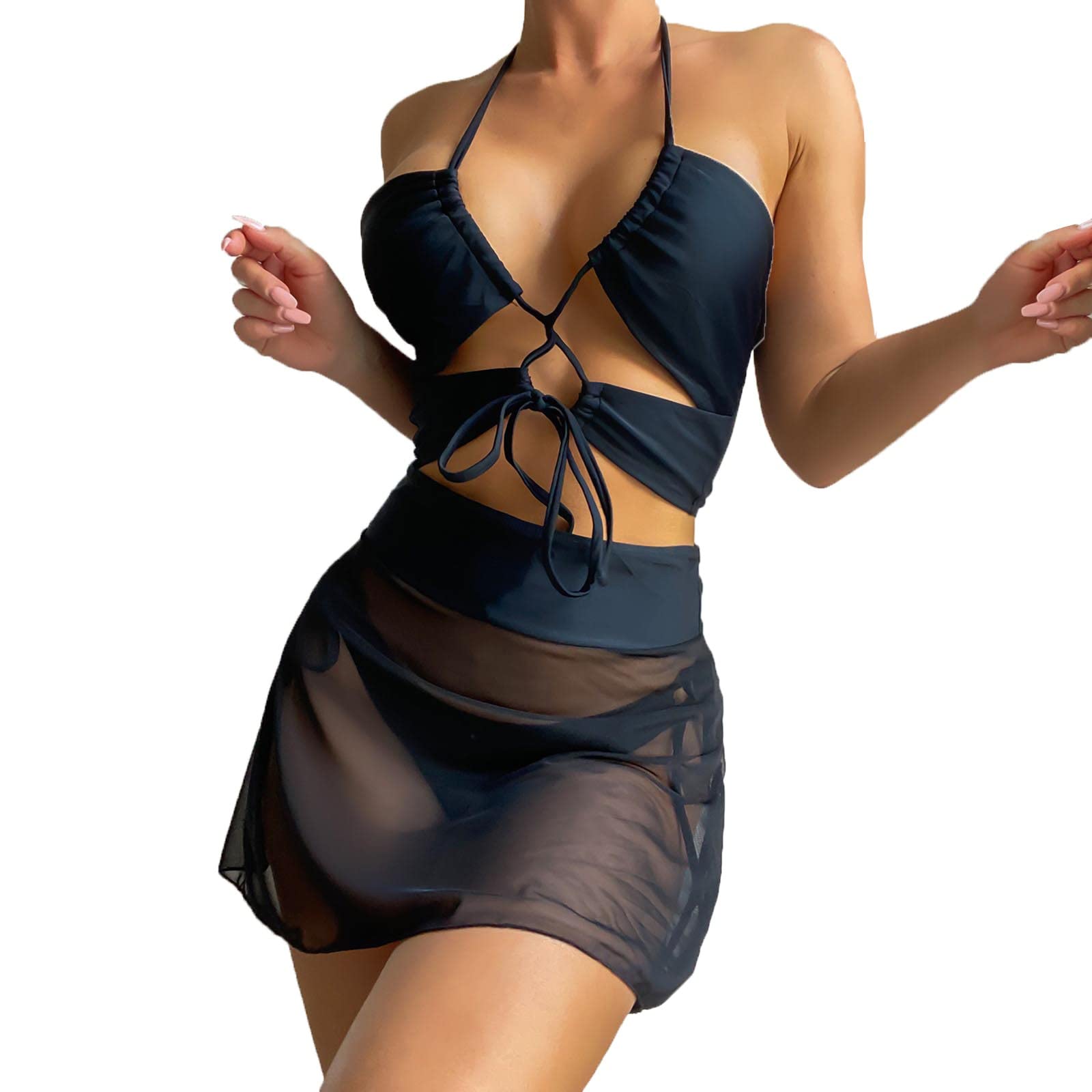 Strapless Crochet Bathing Suit for Women - Stylish One-Piece Swimwear for Beach, Pool & Summer Vacations