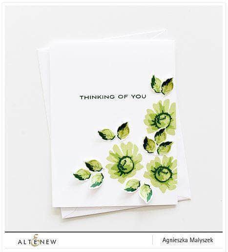 Daisy Stamp Set for Scrapbooking, Card Making & DIY Crafts - Floral Design Rubber Stamps for Paper Crafting & Handmade Cards