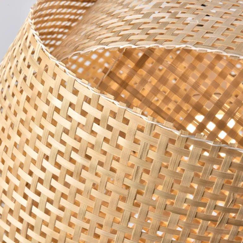 Modern Woven Mesh Oval Pendant Light for Dining Room - Handcrafted Rattan Chandelier with Warm Ambient Lighting - Perfect for Kitchen Island, Breakfast Nook & Farmhouse Decor