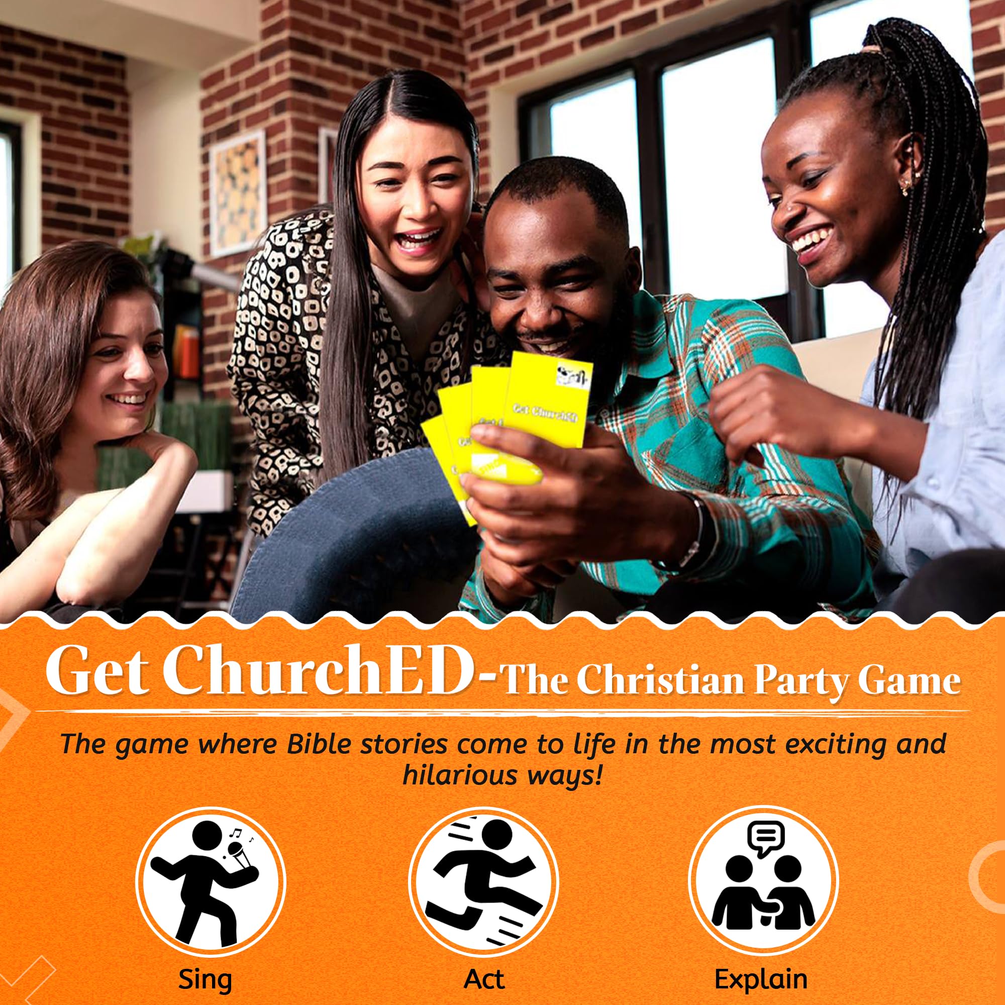 Christian Party Game - ChurchED for Family & Youth Groups | Bible Trivia & Charades