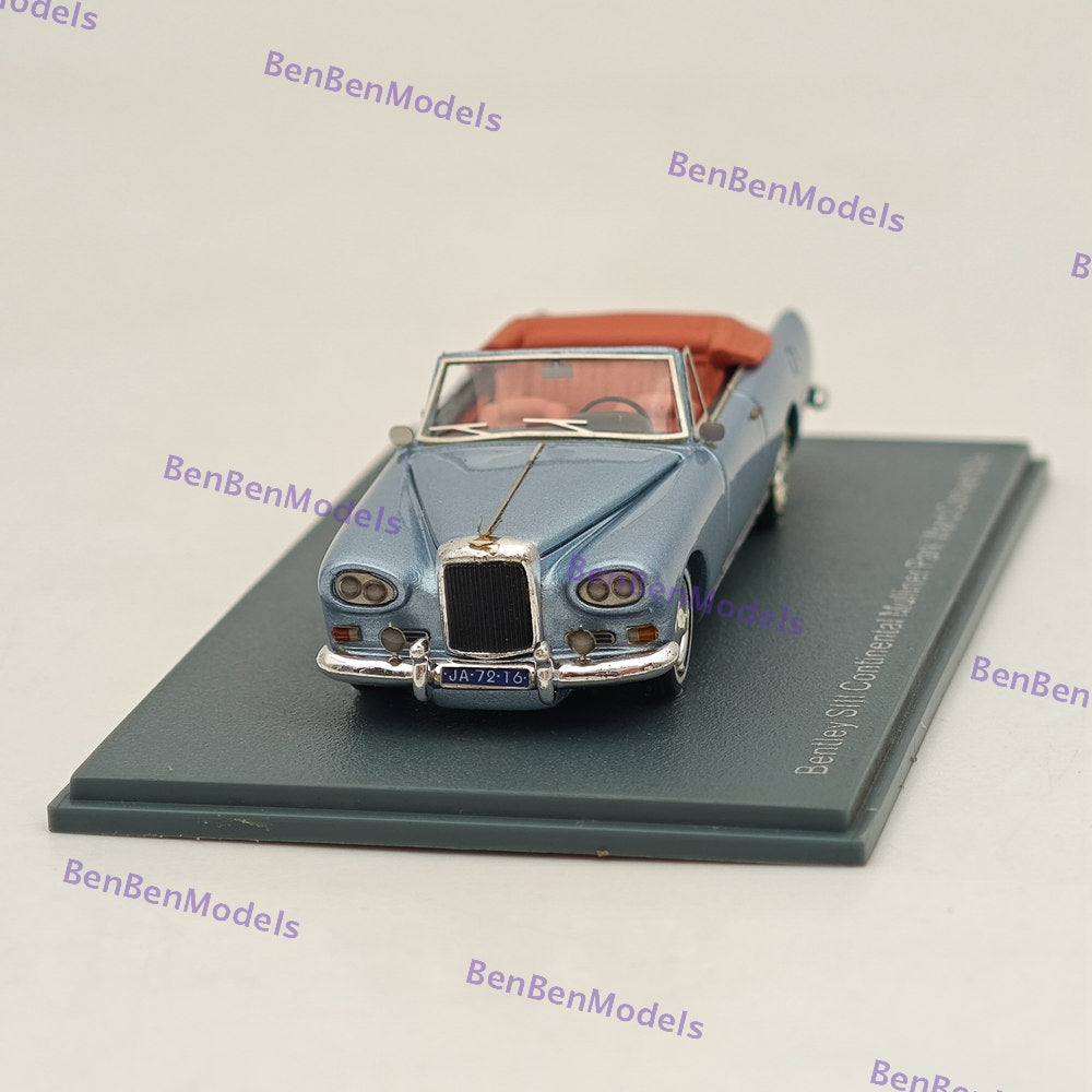 1/87 Scale NEO Bentley SIII Continental Mulliner Park Ward Convertible Resin Model Car - Perfect for Collectors, Diecast Enthusiasts & Home Office Display