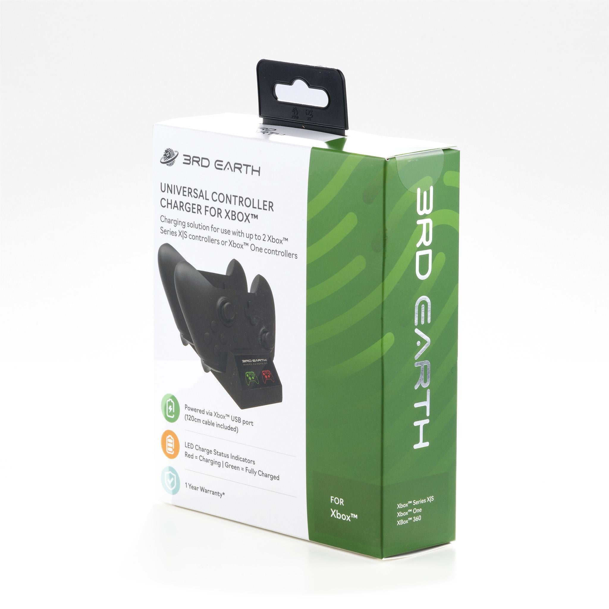 3rd Earth Universal Controller Charger for Xbox™ - Fast Charging Dock Station for Xbox One, Series X/S Controllers - Perfect for Gaming Sessions & Multiplayer Setups