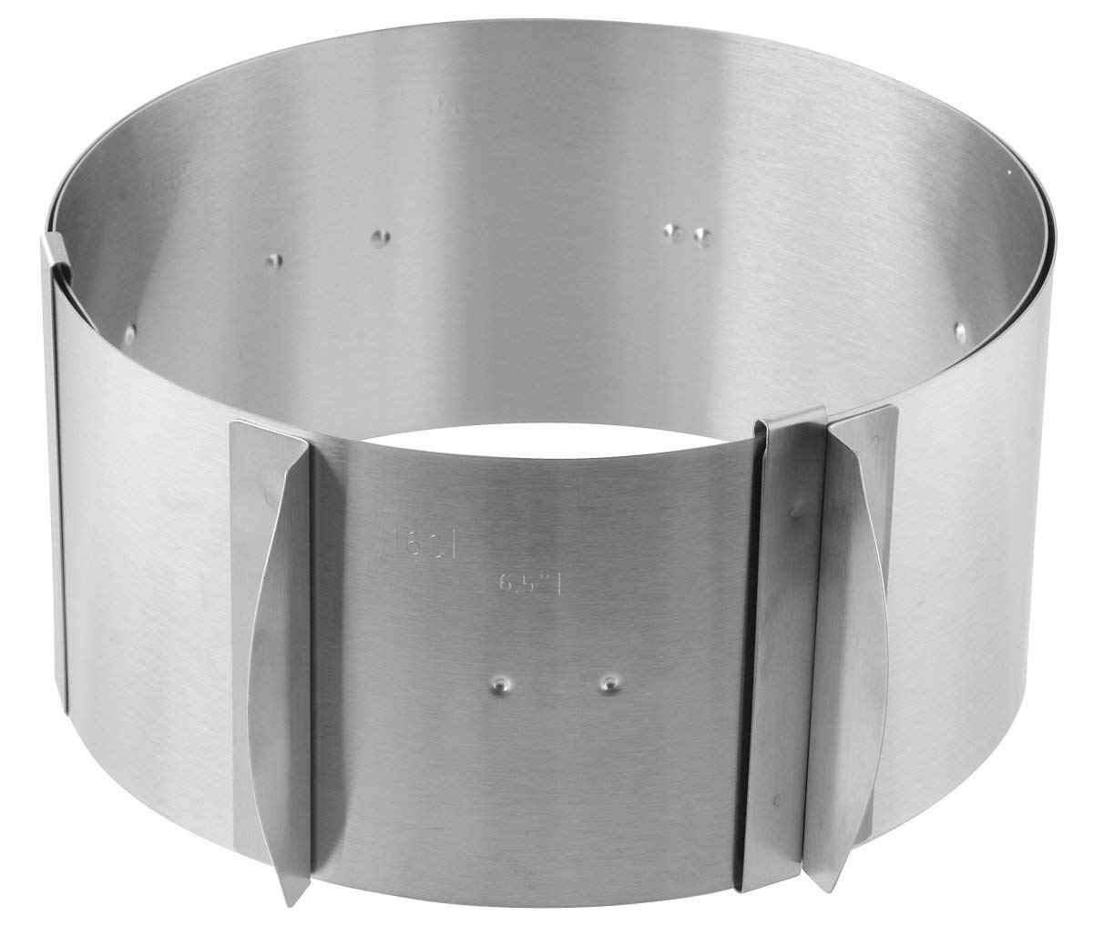 21600 Adjustable Stainless Steel Cake Ring - 30cm Silver Baking Mold for Cheesecake, Mousse & Desserts | Durable & Reusable Pastry Tool for Professional & Home Bakers