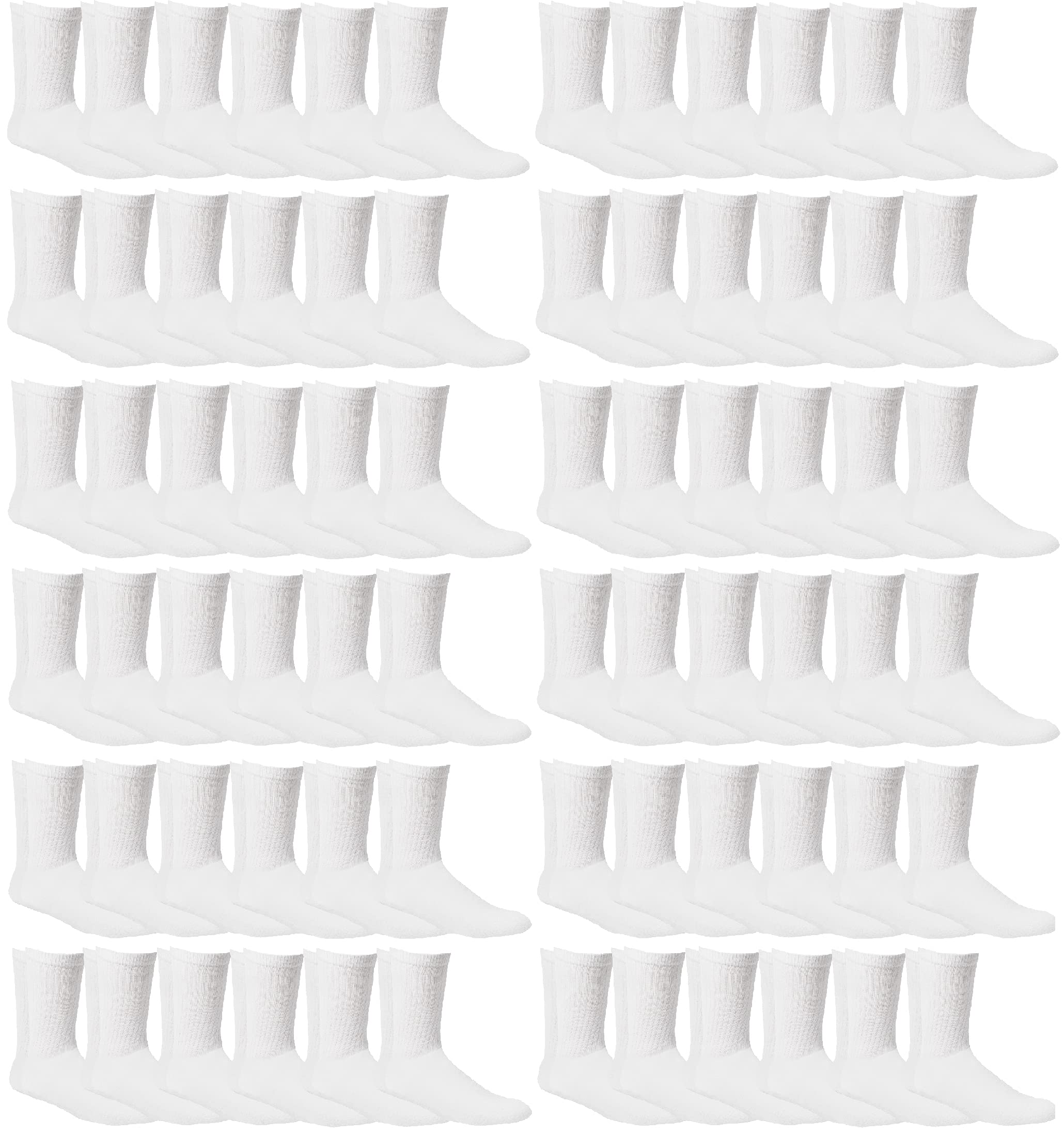 Wholesale Bulk Kids Athletic Socks - Yacht & Smith Children's Sports Crew Socks | Case Pack by SOCKS'NBULK | Perfect for School Sports, Team Uniforms & Daily Activities