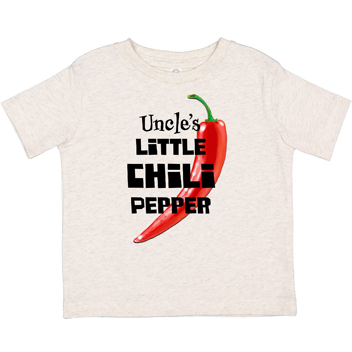 Inktastic Uncle's Little Chili Pepper Toddler T-Shirt - Cute Baby Boy & Girl Clothes for Playdates, Family Photos & Everyday Wear