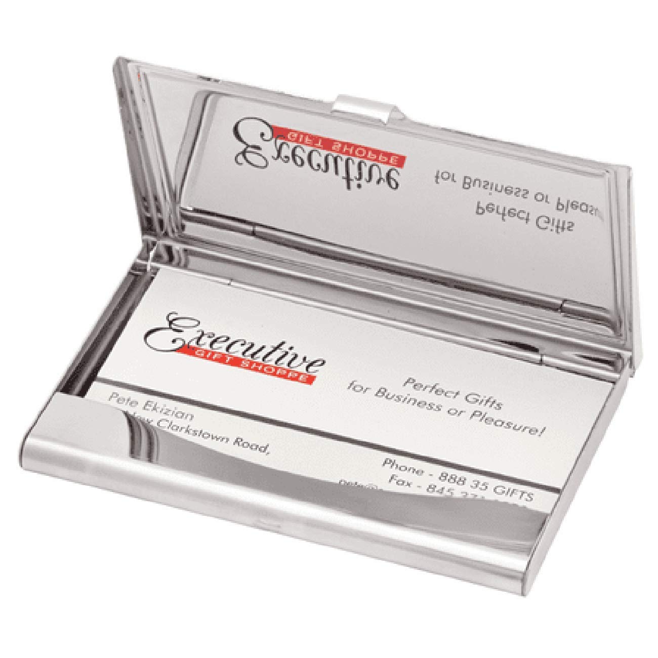 Personalized Engravable Business Card Case - Custom Zinc & Maple Wood Executive Gift for Professionals | Perfect for Corporate Gifts, Networking Events & Business Meetings
