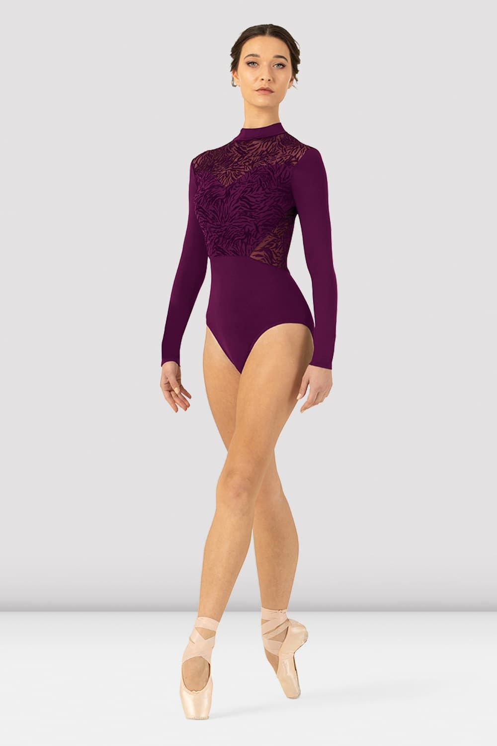 Women's Blanche Long Sleeve Leotard - Ballet Dance Gymnastics Yoga Workout Performance Wear for Women & Girls