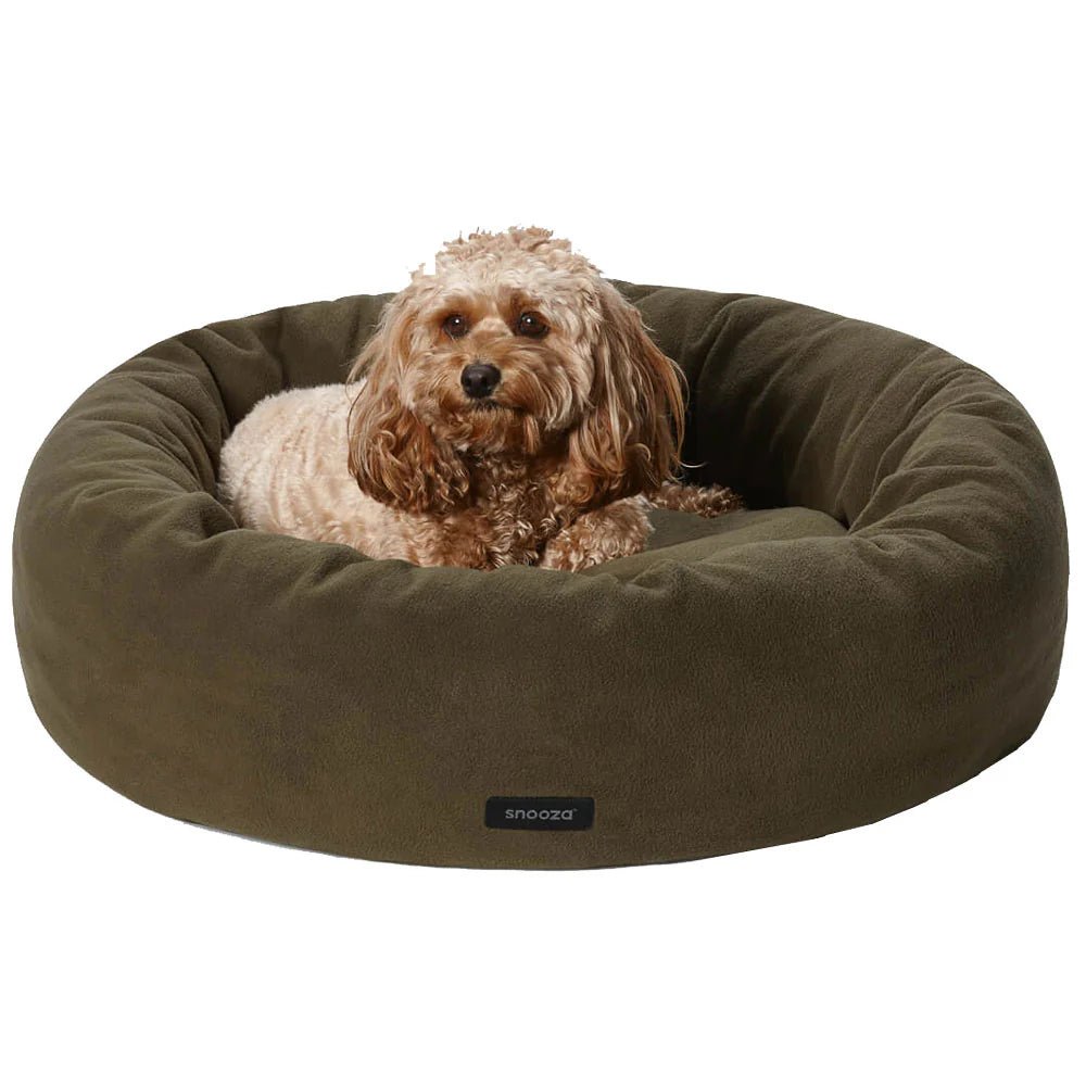 Self-Warming Polar Fleece Pet Cuddler Blanket - Olive Green Cozy Bed for Dogs & Cats - Perfect for Winter Snuggles, Crate Lining, and Sofa Lounging