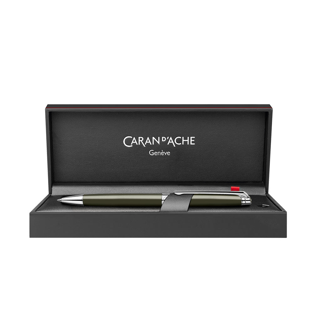 Caran d'Ache Leman Slim Terre d'Ombre Ballpoint Pen - Premium Swiss Writing Instrument for Professionals & Gifts - Perfect for Office, Business Meetings & Luxury Everyday Use