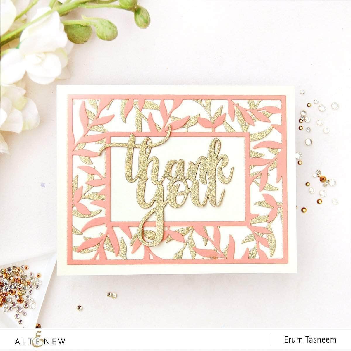 Simply Thank You Die - Elegant Crafting Die for DIY Greeting Cards, Scrapbooking & Paper Crafts - Perfect for Thank You Cards, Invitations & Handmade Gifts