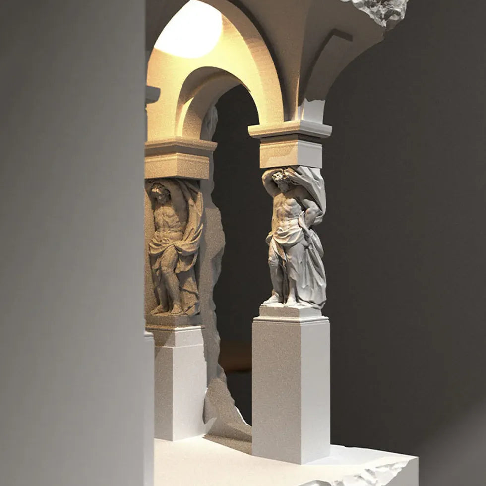 Modern Sensor-Activated Plaster Wall Lights - Energy-Efficient Indoor/Outdoor Lighting for Hallway, Bedroom, and Garden Decor