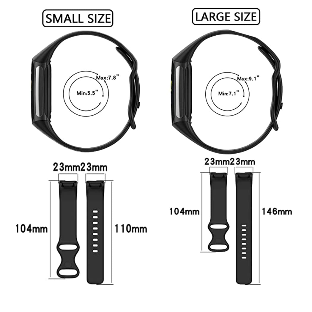 Fitbit Charge 5 Bands - Breathable Sport Strap for Women & Men | Gym & Swimming