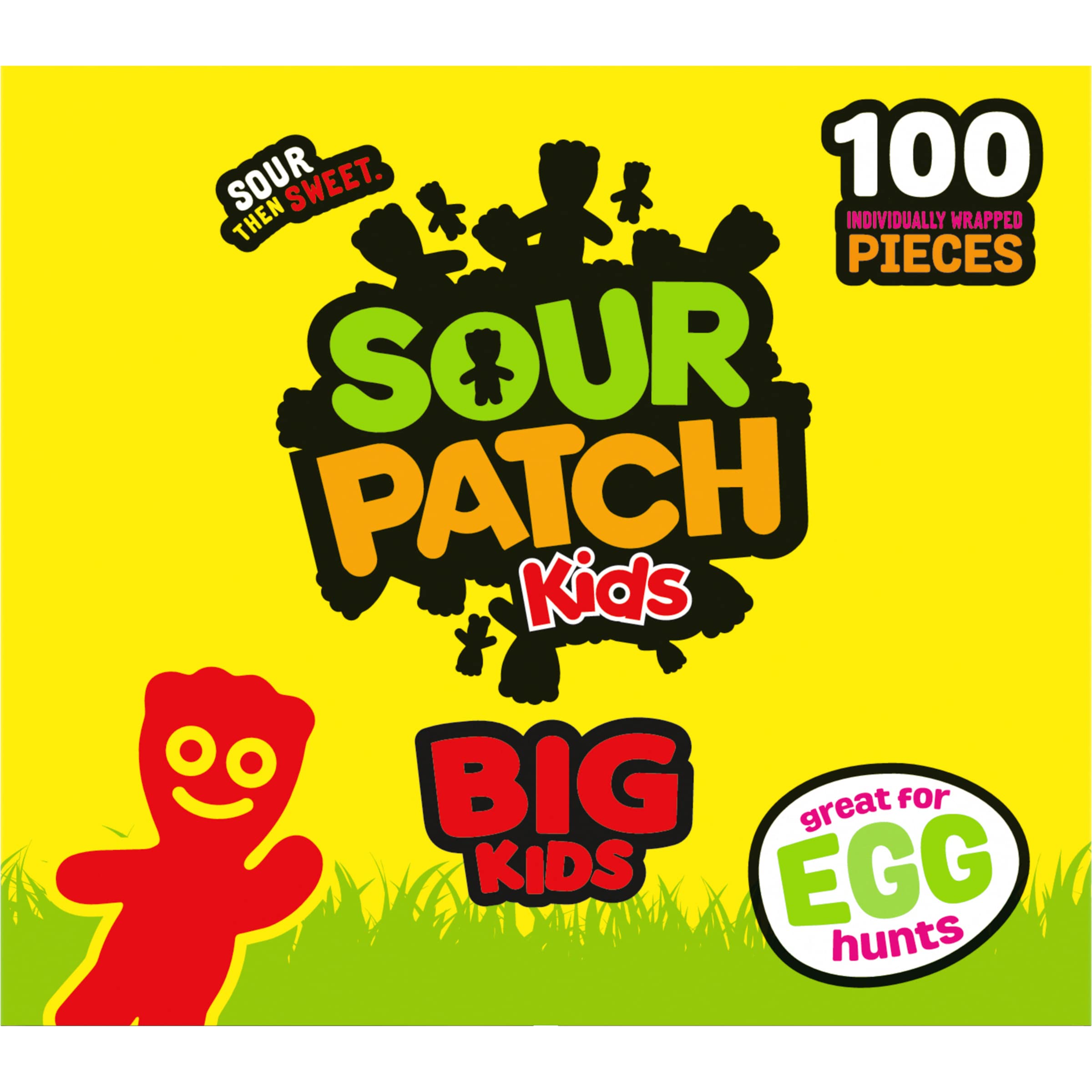 Sour Patch Kids Big Kids Individually Wrapped Soft & Chewy Candy - 1000 Pieces (10-19 oz Bags) - Perfect for Easter Baskets, Halloween Treats, Party Favors & Movie Night Snacks