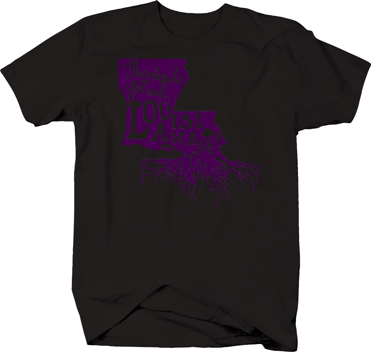 Louisiana Home Roots Men's T-Shirts - Comfortable Cotton Casual Tees for Everyday Wear | Perfect for Outdoors, Travel & Relaxation