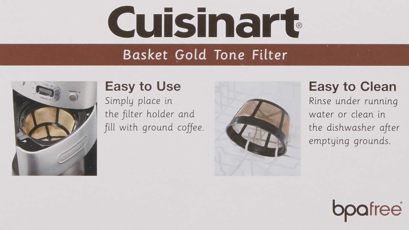 Cuisinart 12-Cup Programmable Coffee Maker with Glass Carafe & Permanent Gold Tone Filter - Perfect for Home, Office & Breakfast Brewing