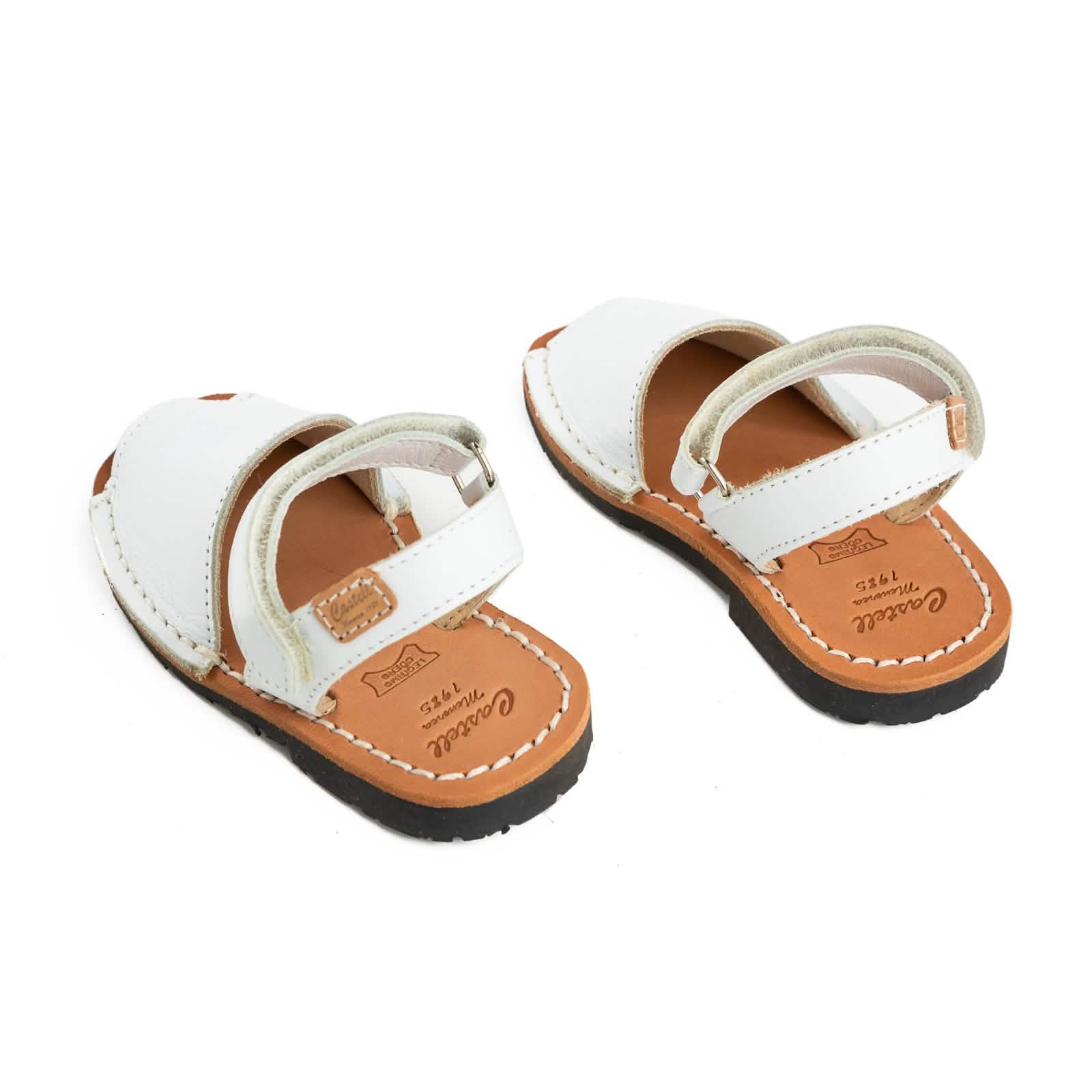 Kids' Plain Leather Menorcan Sandals Iker 1002 - Comfortable & Stylish Summer Footwear for Boys & Girls | Perfect for Beach, Pool & Outdoor Play