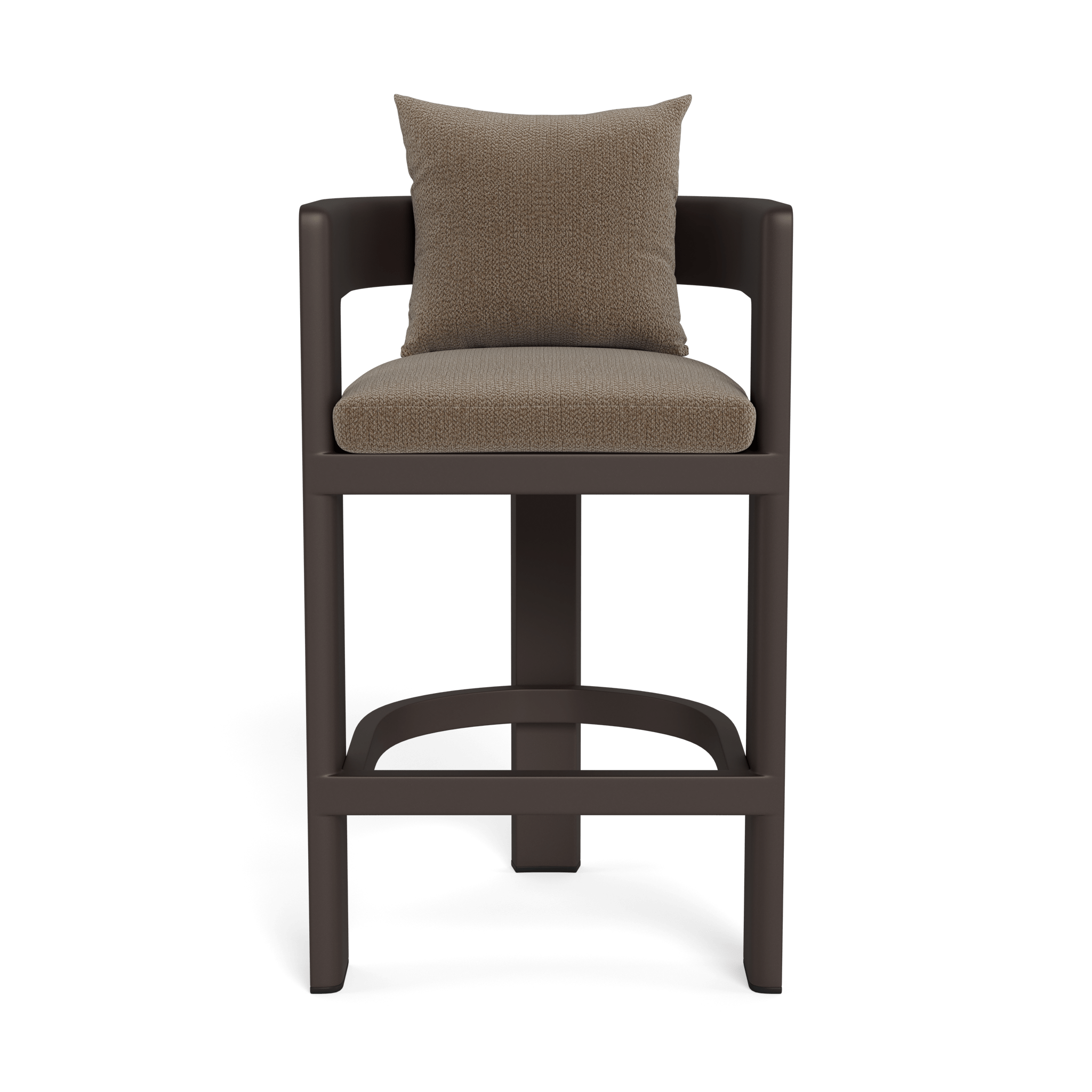 Victoria Aluminum Bar Stool - Adjustable Height Modern Kitchen Counter Stool with Backrest - Perfect for Home Bar, Kitchen Island & Outdoor Patio