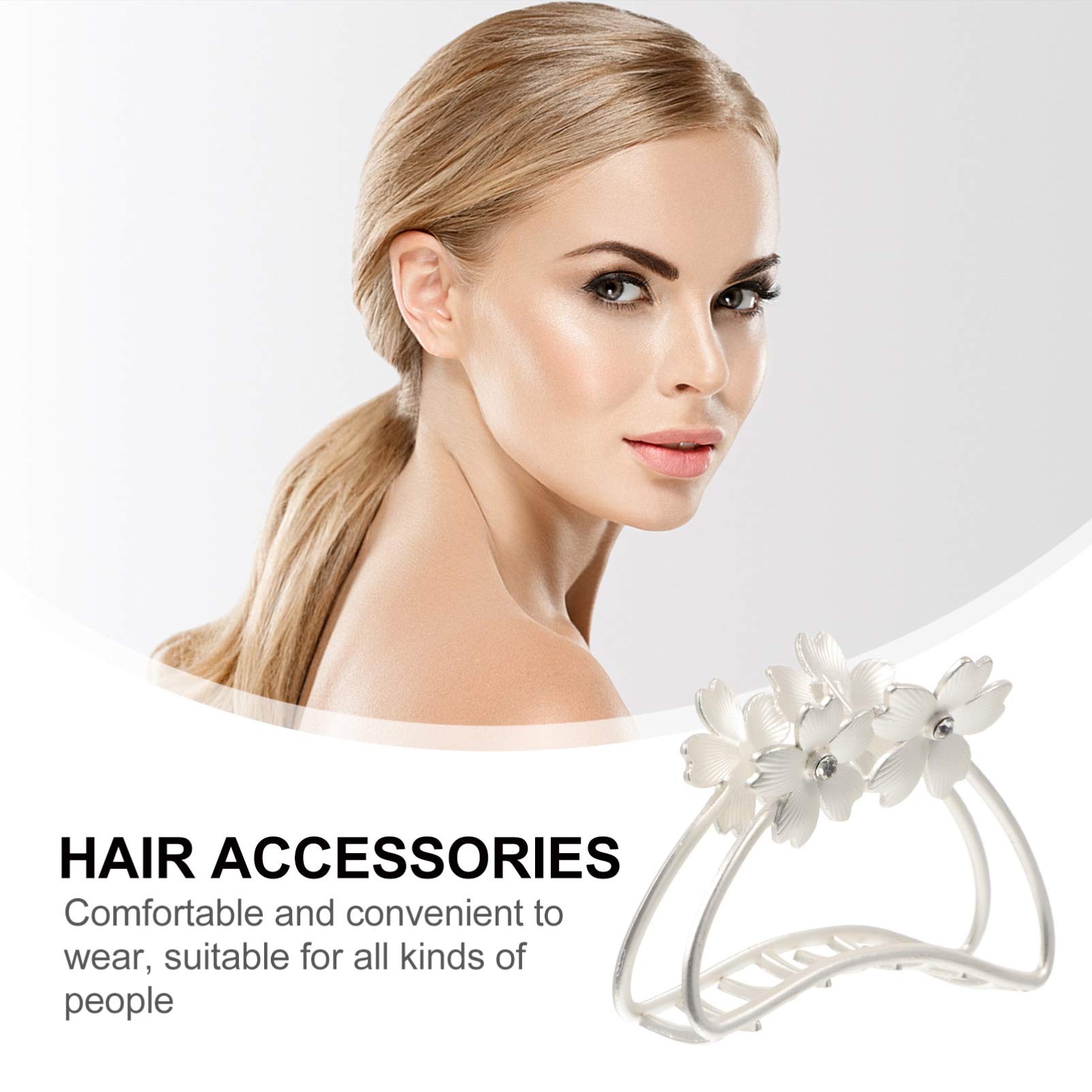 Stylish Alloy Flower Hair Clips - Bathing Jaw Clips, Ponytail Holders & Hair Grippers for Women | Perfect for Swimming, Beach, Gym & Everyday Use