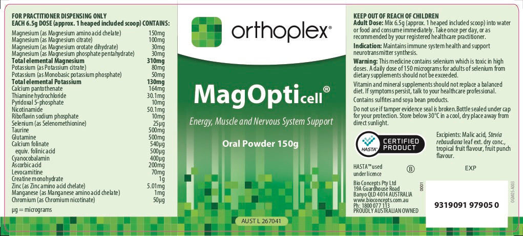 Orthoplex Green MagOpti Cell - Premium Dietary Supplement for Energy & Focus | Supports Brain Health & Mental Clarity | Ideal for Students, Professionals & Athletes