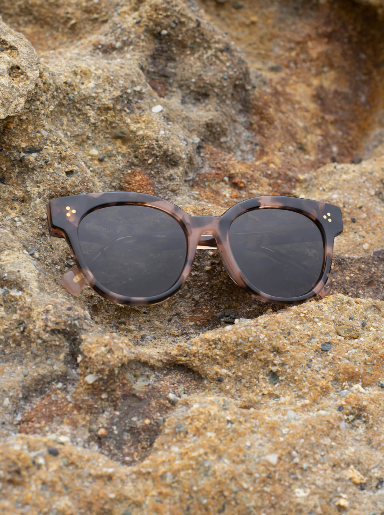 NIKOL Coral Tortoise Sunglasses / Dark Smoke Lens 52mm - Stylish UV Protection for Beach, Driving & Outdoor Activities