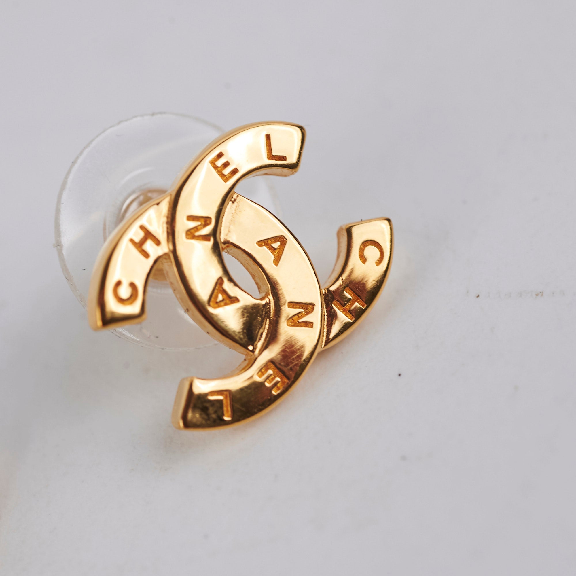 Chanel CC Logo Gold Stud Earrings - Fashion Jewelry for Women | Perfect for Parties, Weddings & Everyday Elegance