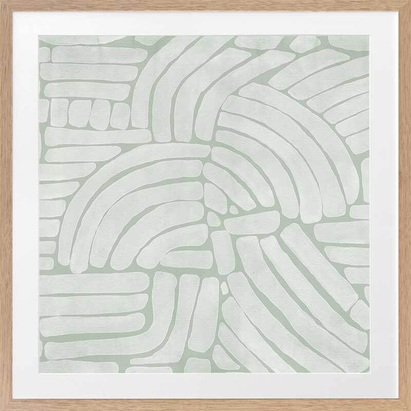 Arching Echoes III Framed Art Print - Modern Abstract Wall Decor for Living Room, Bedroom & Office - Perfect for Home & Office Decor