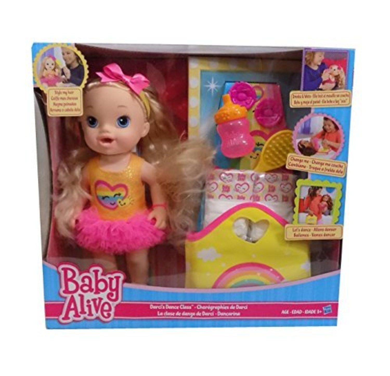 Baby Alive Darcis Dance Class Blonde Hair Doll - Interactive Dancing Toy for Kids Ages 3+, Perfect for Pretend Play, Birthday Gifts & Dance Party Fun